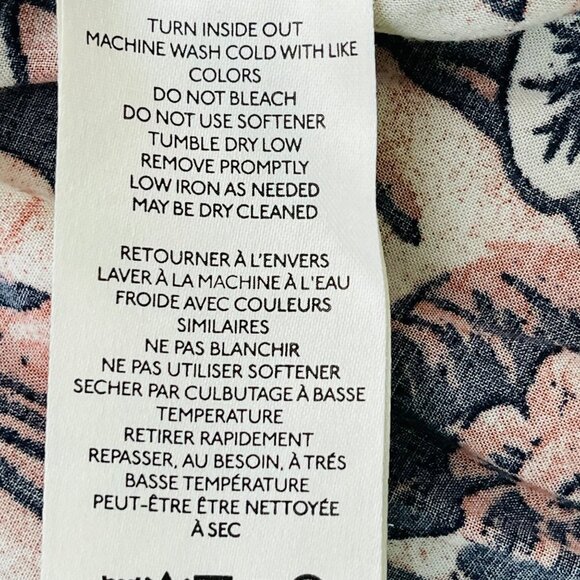 Free People It's‎ A Vibe Hawaiian Shirt Womens M Oversized Relaxed Summer Top - Picture 6 of 10